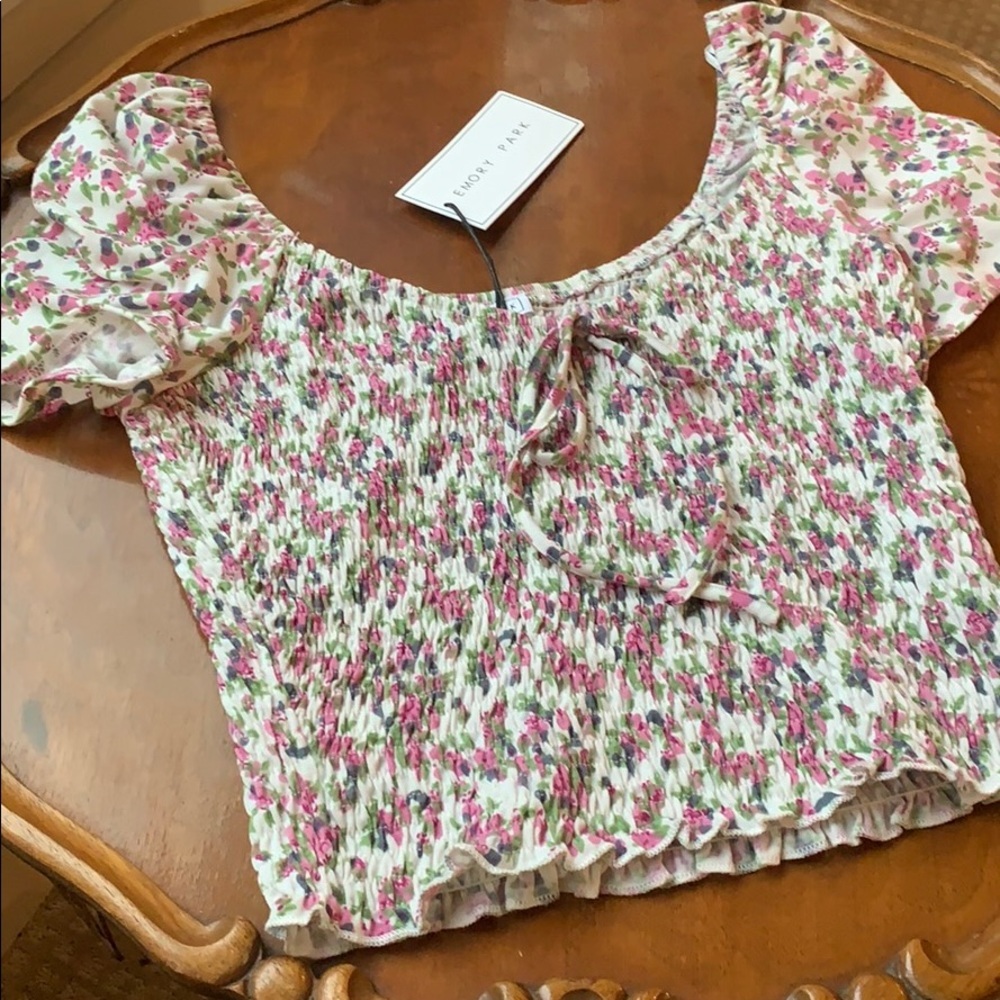 Emory Park floral print top - size Small